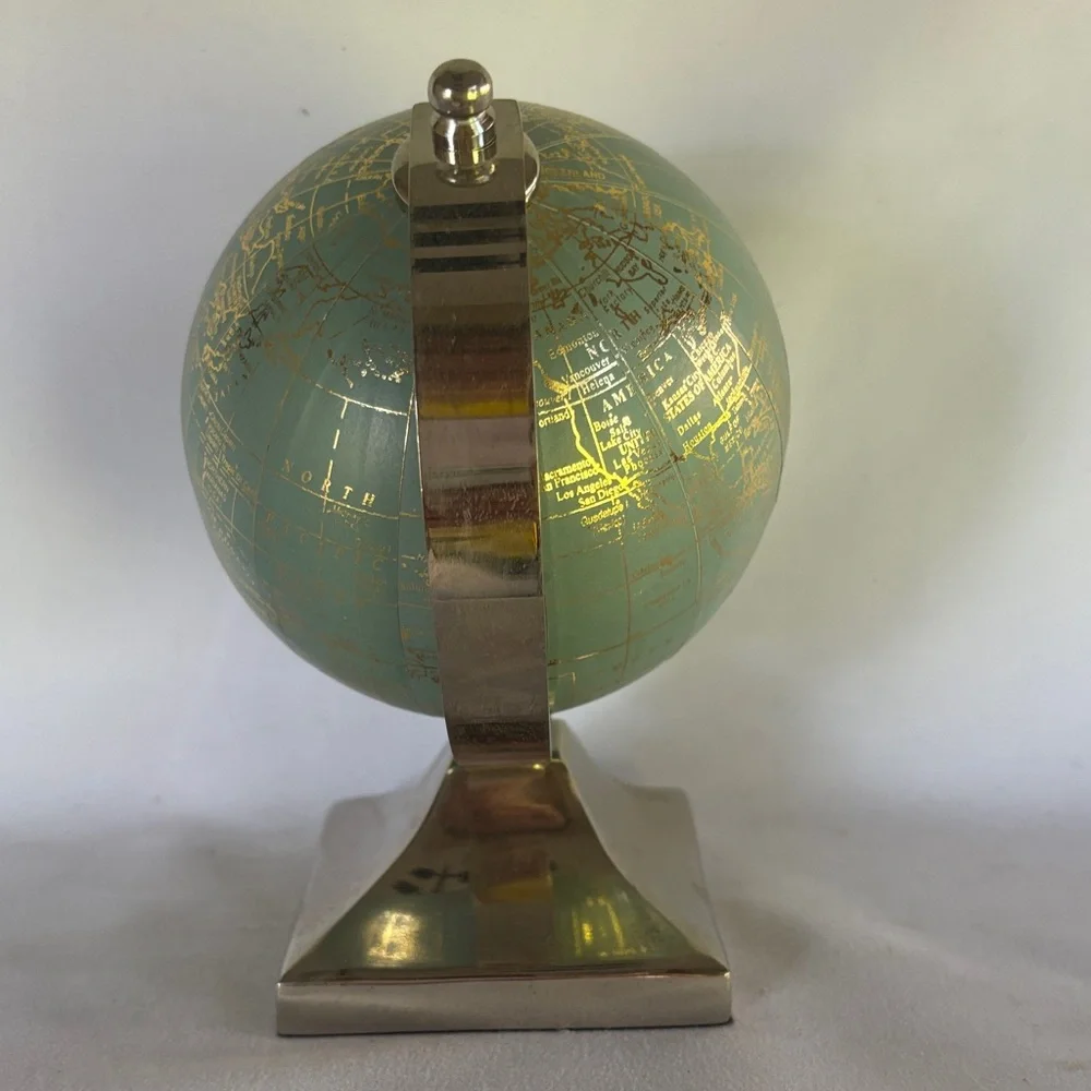 NIB Z-GALLERY VERY CUTE MINI WORLD GLOBE - CELESTE- 6” - Picture 3 of 12